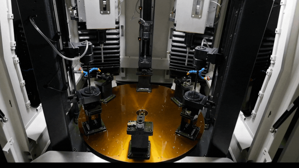 Six-station auto gauging production line