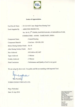TEL Testimonial
